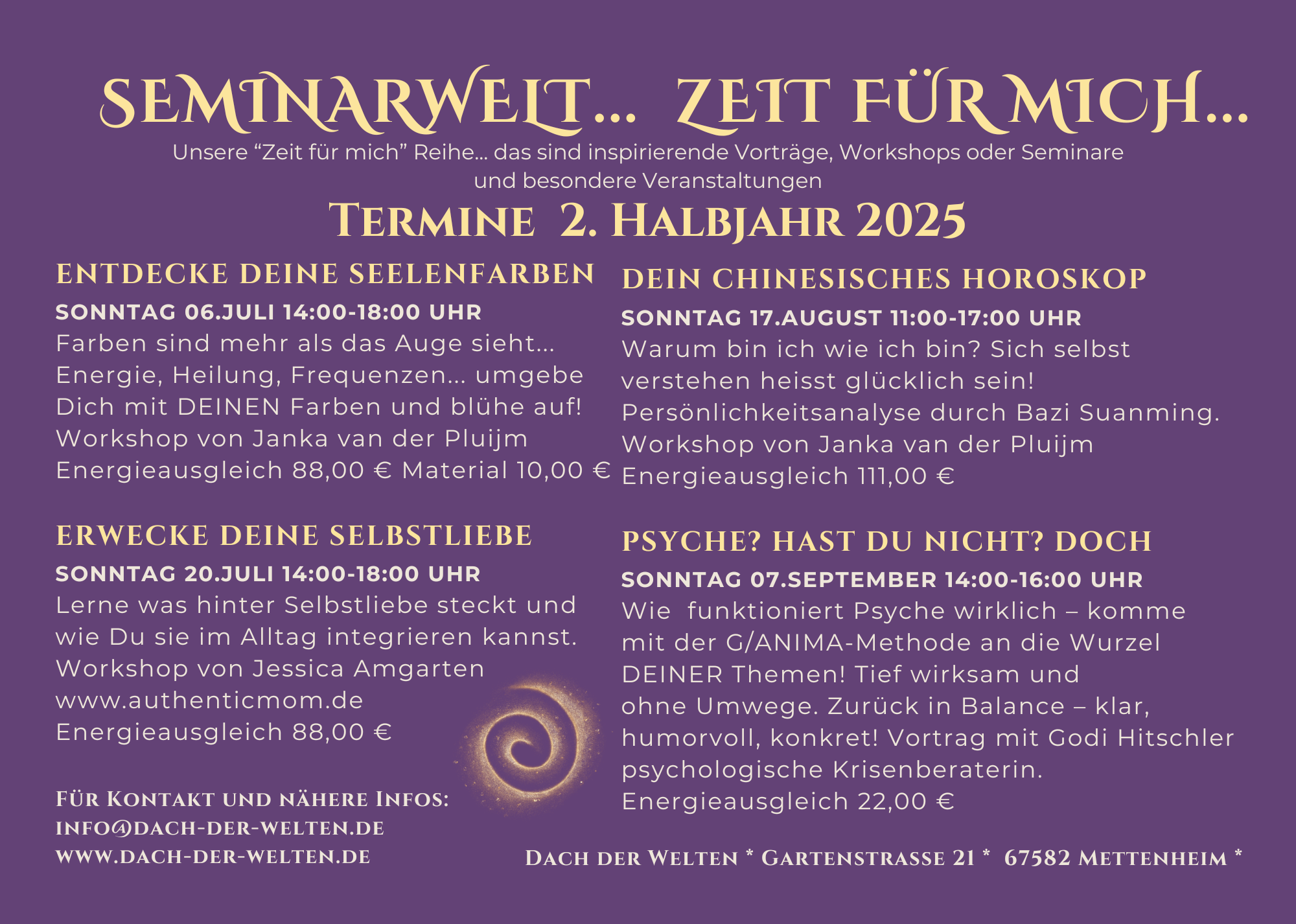 2. Halbjahr 25 Flyer A5 S.1